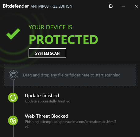 Antivirus bitdefender free edition